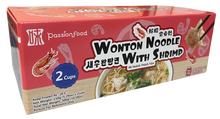 Load image into Gallery viewer, 味-鮮蝦雲吞麪 - 2碗 (雲吞 4隻x16g) 150g/碗 Passion Food - Shrimp Wonton Noodles 2 Bowls 150g/Bowl #5708