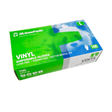 Load image into Gallery viewer, 即棄膠手套 - 透明 (L碼) 100隻 Dr. Green Panda Vinyl Disposable Gloves 100pcs (Latex & Powder Free) Size L (Clear) #3626