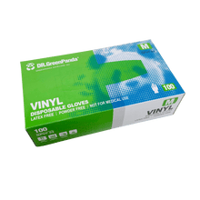 Load image into Gallery viewer, 即棄膠手套 - 透明 (M碼) 100隻 Dr. Green Panda Vinyl Disposable Gloves 100pcs (Latex & Powder Free) Size M (Clear) #3626M