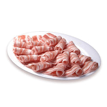 Load image into Gallery viewer, 薄切五花肉卷 (1磅) Ultra Thin Pork Belly Slides for Shabu Shabu Hot Pot  #1827a-1
