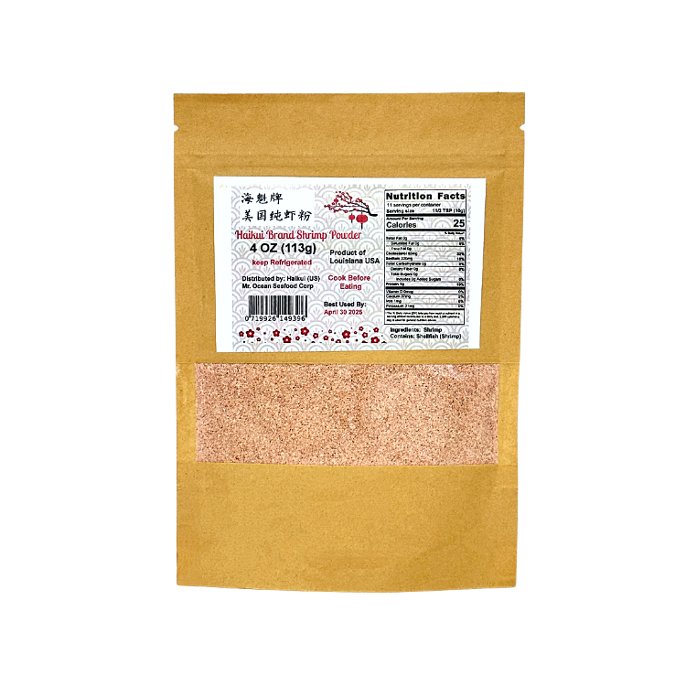 海魁牌 -  美國蝦粉   (袋裝) HAIKUI Shrimp Powder 4 oz  #2114A