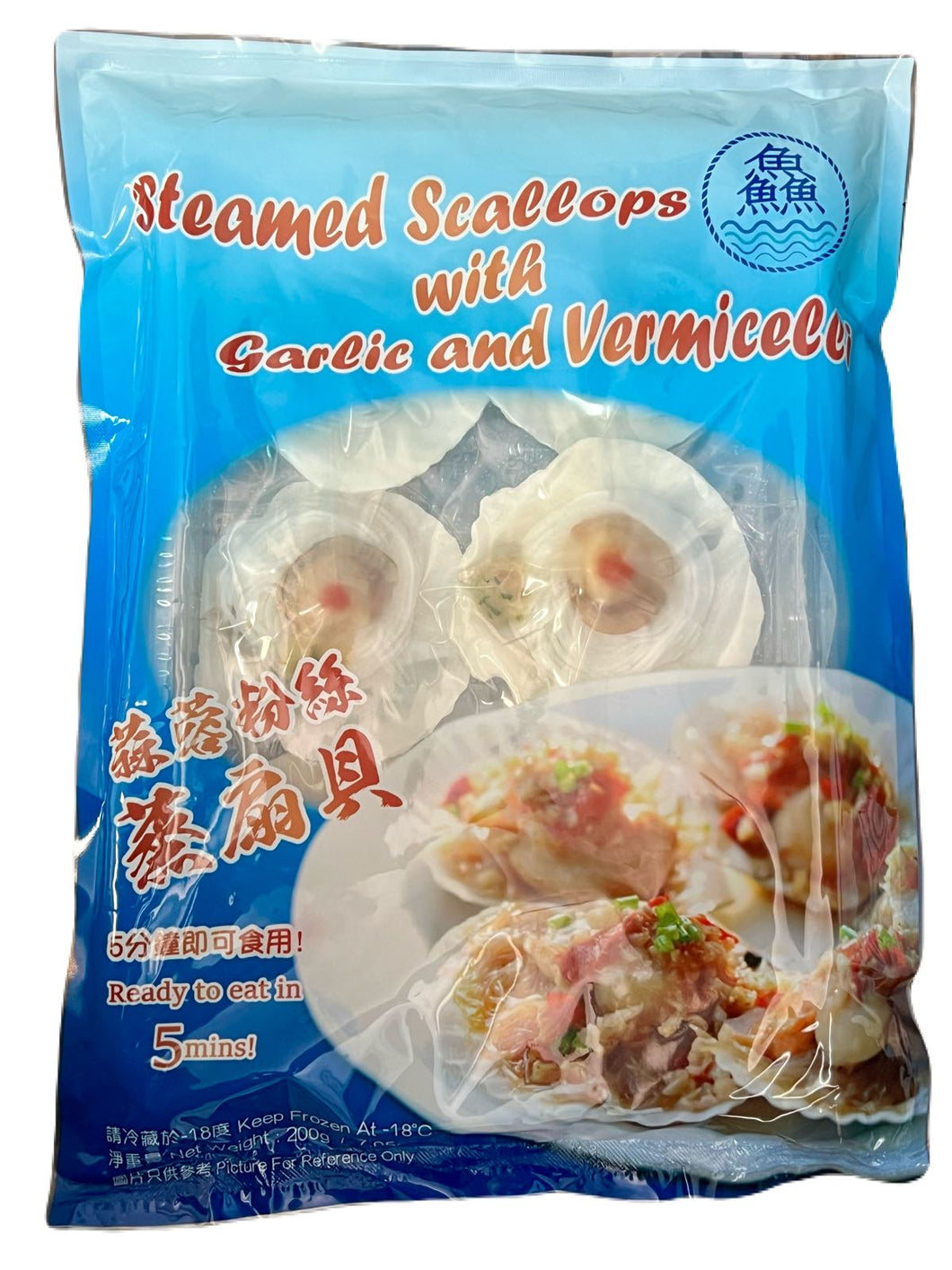 鱻 - 蒜蓉粉絲帶子 FISH³  Frozen Scallop w/ Vermicelli (6PCS) 200 g  #3969