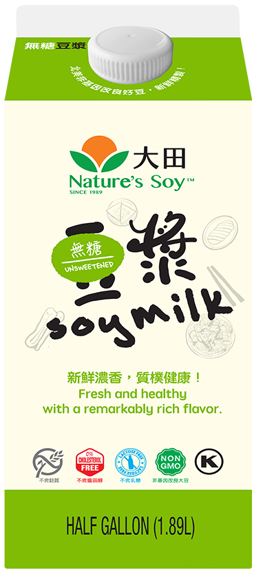 大田- 無糖豆漿 Nature Soy- Unsweetened Soymilk 0.5 Gal #4805