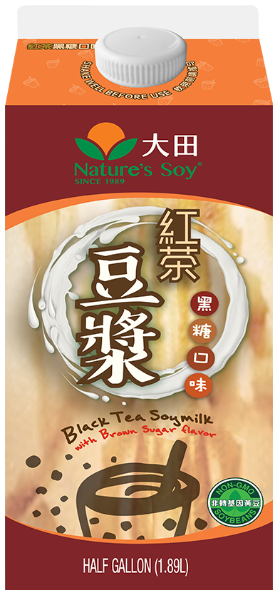 大田- 黑糖紅茶豆漿 Nature Soy- Black Tea Soymilk  0.5 Gal #4810