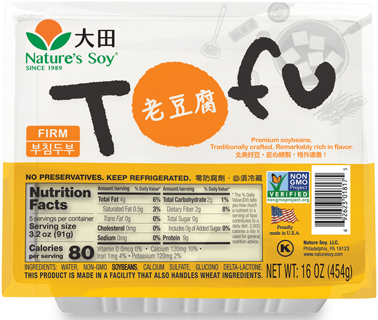 大田- 老豆腐(合) Nature Soy- Firm Tofu 16oz #4811