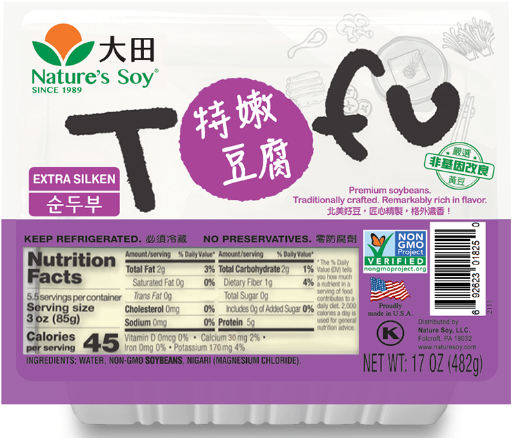 大田- 特嫩豆腐(合)  Nature Soy- Extra Silken Tofu 17oz  #4814