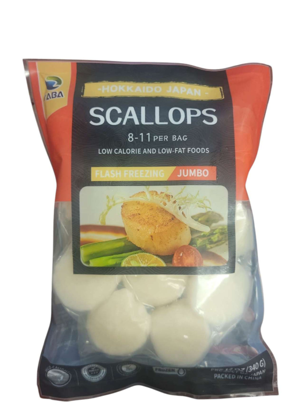 日本帶子 Jumbo Japanese Scallop, YABA (8-11/bag)  340g #0422