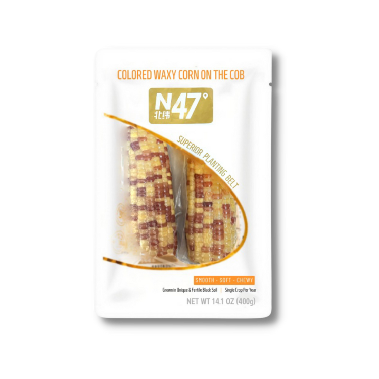 [非冷凍] 北緯47° - 花糯鮮玉米 BEIWEI47 Non-Frozen Colored Waxy Corn on Cob (2pc) 400 g  #5164
