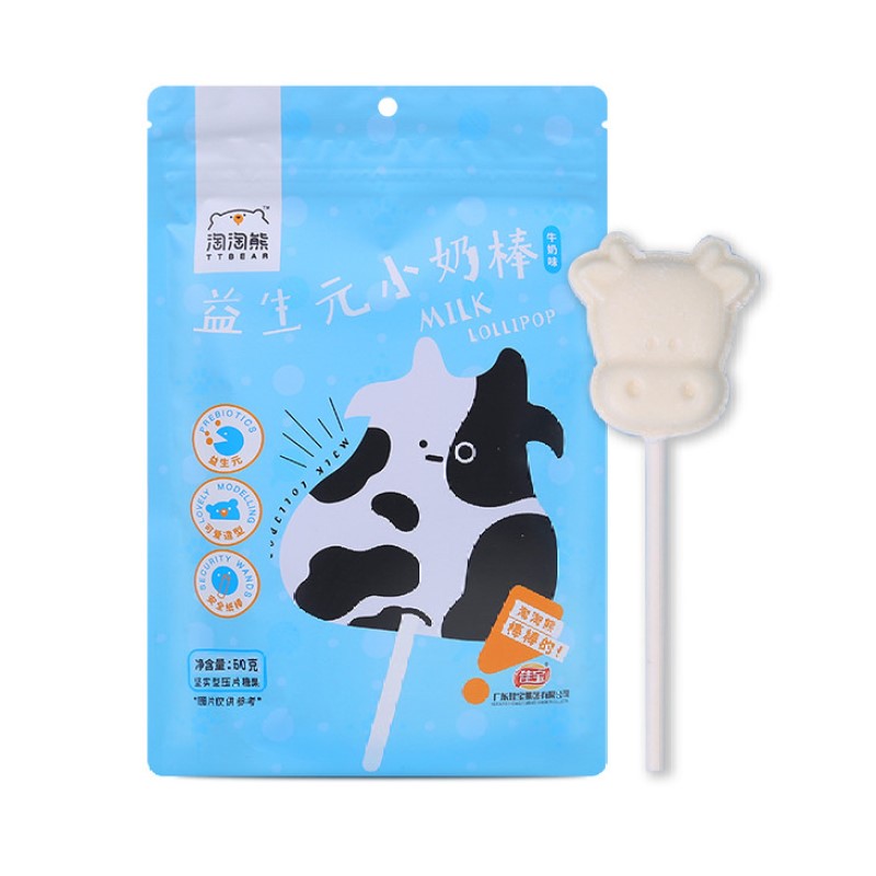佳寶淘淘熊 - 益生元小奶棒 (牛奶味) Milk Lollipop 60 g  #5174