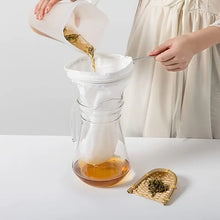 Load image into Gallery viewer, 奶茶製作茶具 - 茶圈+濾茶袋 (附拉鏈)  套裝  HK Style Milk Tea Tools Set Steel Ring &amp; Pouch w/zipper  #3646
