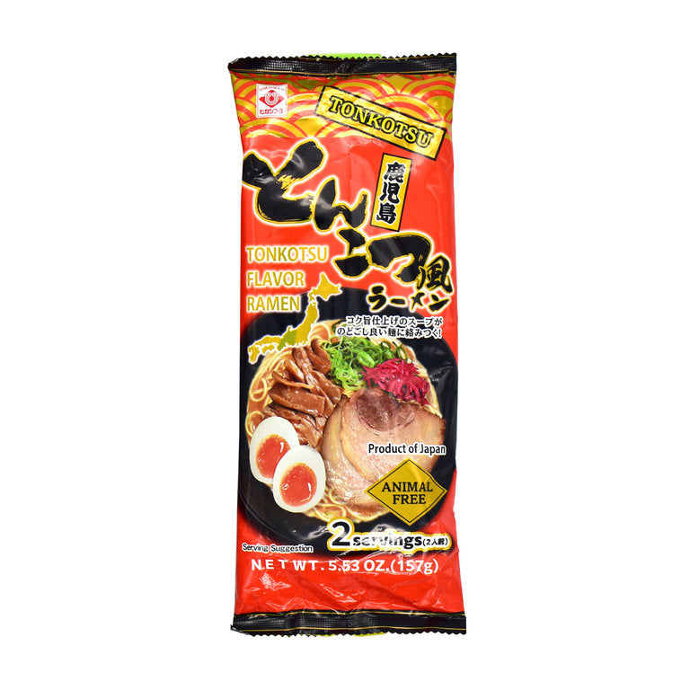 鹿兒島豬骨風拉麵 (2人份) Tonkotsu Flavor Ramen (2servings)  5.53 oz  #4117
