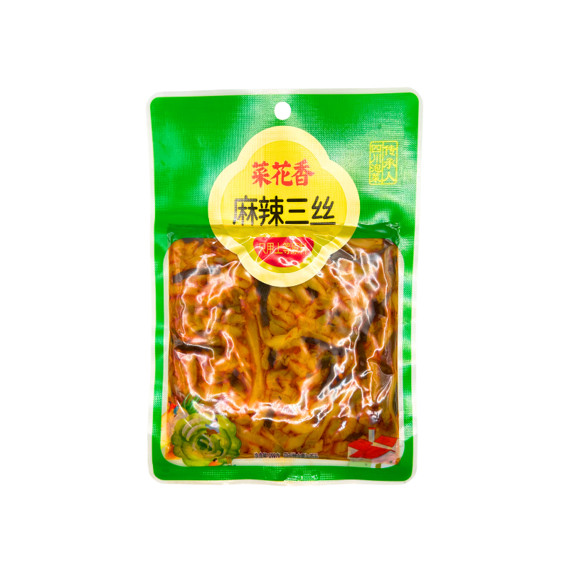 菜花香 - 麻辣三絲 Preserved Mustard in Chili Oil 5.6 oz  #3409