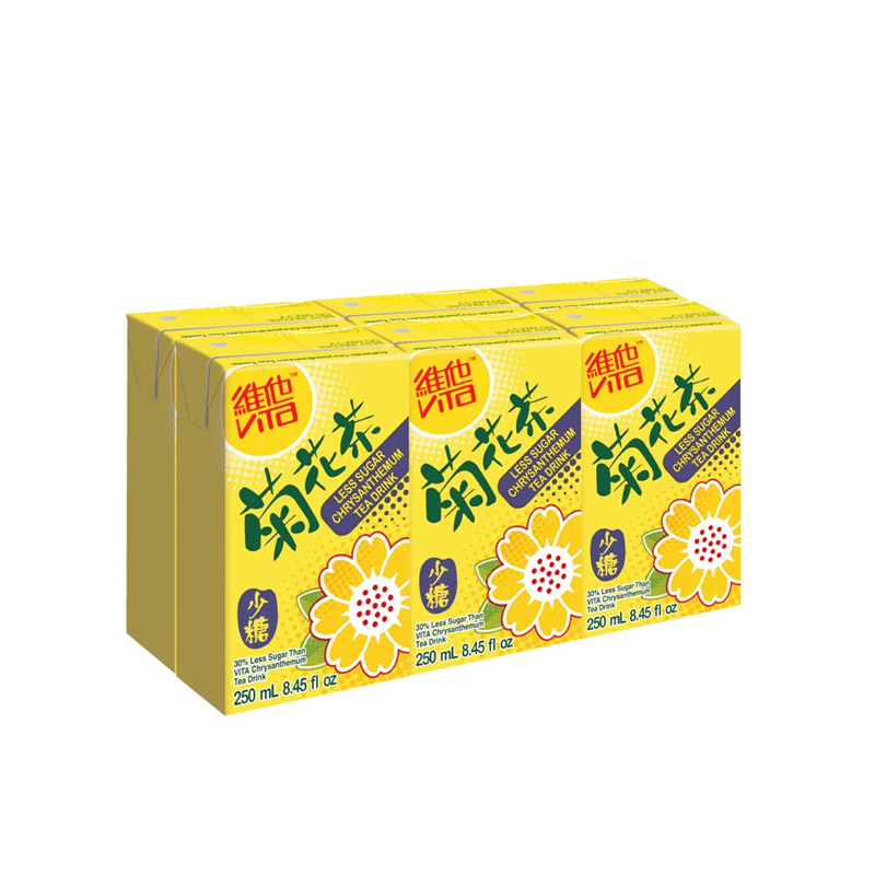 維他 - 少糖菊花茶 6 包裝 VITA Less Sugar Chrysanthemum Tea Drink  (pack of 6)  #2487A