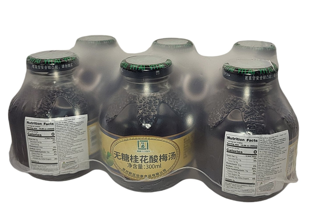 怡泰-无糖桂花酸梅汁 300ml x 6瓶  Osmanthus Sour Plum S (Sugar Free) 6Bottles/pk  #4138