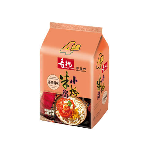 壽桃牌 - 小橋米線 (4包裝) 蕃茄湯味 SAU TAO Rice Vermicelli Tomato Soup Flavor (4pc) 860 g #2552