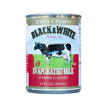 Load image into Gallery viewer, 金裝 黑白淡奶 [特濃] BLACK &amp; WHITE Evaporated Milk [Extra Creamy] 12 oz  #5047A
