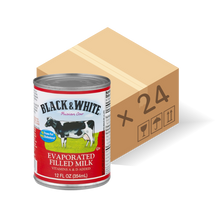 Load image into Gallery viewer, 黑白淡奶 Black &amp; White Cow Evaporated Milk 12 oz  #5047
