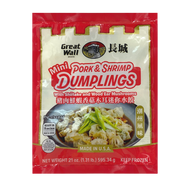 長城牌 - 迷你水餃 - 豬肉鮮蝦香菇木耳 (70粒) GREATWALL Bite Size Mini Pork & Shrimp Dumplings w/Shiitake Mushrooms (Cooked) 21 oz  #2231