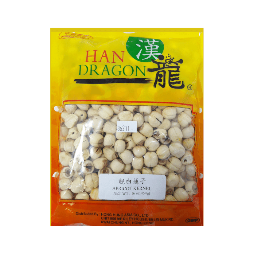 漢龍 - 靚白蓮子1磅  HAN DRAGON Apricot Kernel (Lotus Seeds) 16 oz  #86211