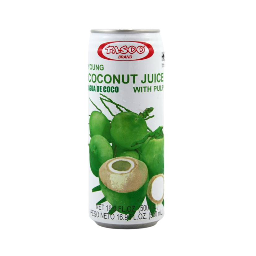 泰國象牌 - 粒粒果肉椰青水  TASCO Young Coconut Juice with Pulp 16.9 oz  #2604