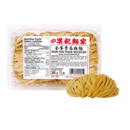 漢記麵家 - 港式雲吞麵 (粗麵)  HON‘S Hong Kong Style Wonton Thick Noodles 12 oz  #1224a