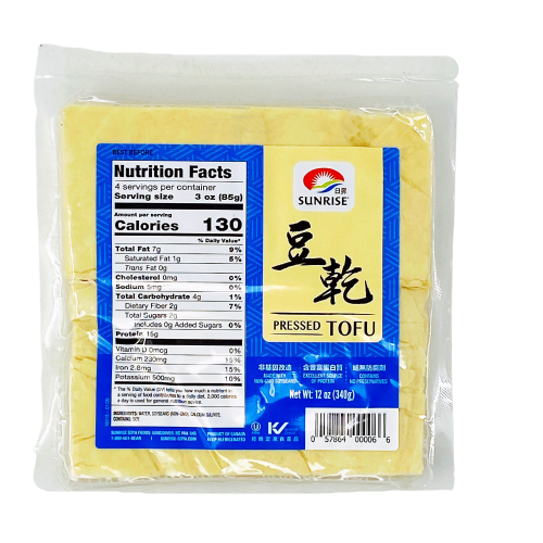 日昇白豆乾 SUNRISE Pressed Tofu  #1065