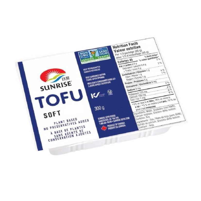 日昇 - 藍盒豆腐(嫩) (Non-GMO) SUNRISE Soft Tofu 300 g  #1103