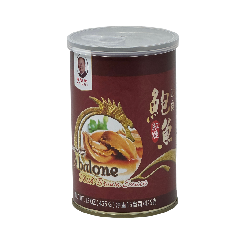 海魁牌 - 即食紅燒鮑魚5隻一罐 (大) HAIKUI Ready-To-Eat Abalone w/Sauce (5pc/can) 425 g Large #2005L
