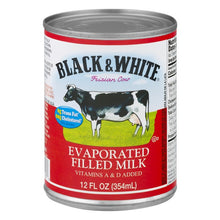 Load image into Gallery viewer, 黑白淡奶 Black &amp; White Cow Evaporated Milk 12 oz  #5047
